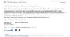 Desktop Screenshot of birthworksacupuncture.com